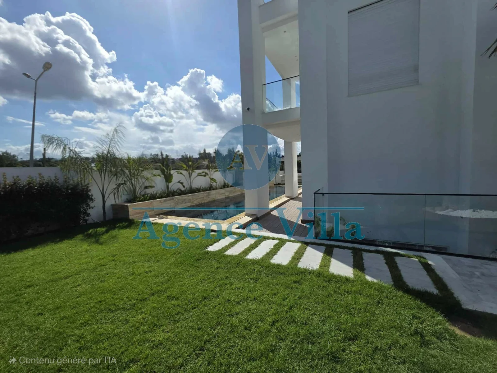 Villa avec piscine jardin S+4 vue mer a Gammarth 1